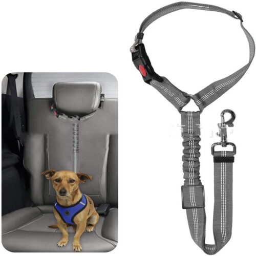 Reflective Elastic Pet Car Safety Harness
